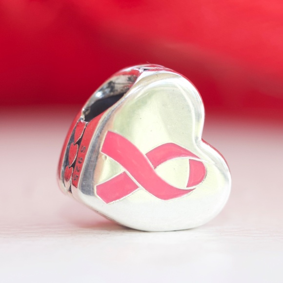 Pandora Sterliung Silver Hope Breast Cancer Charm ENG7962015 - Picture 2 of 3